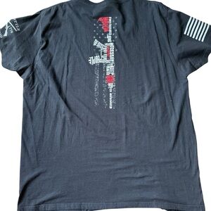 Grunt Style Men’s T Shirt 4XL fits like 2XL Black We will Defend